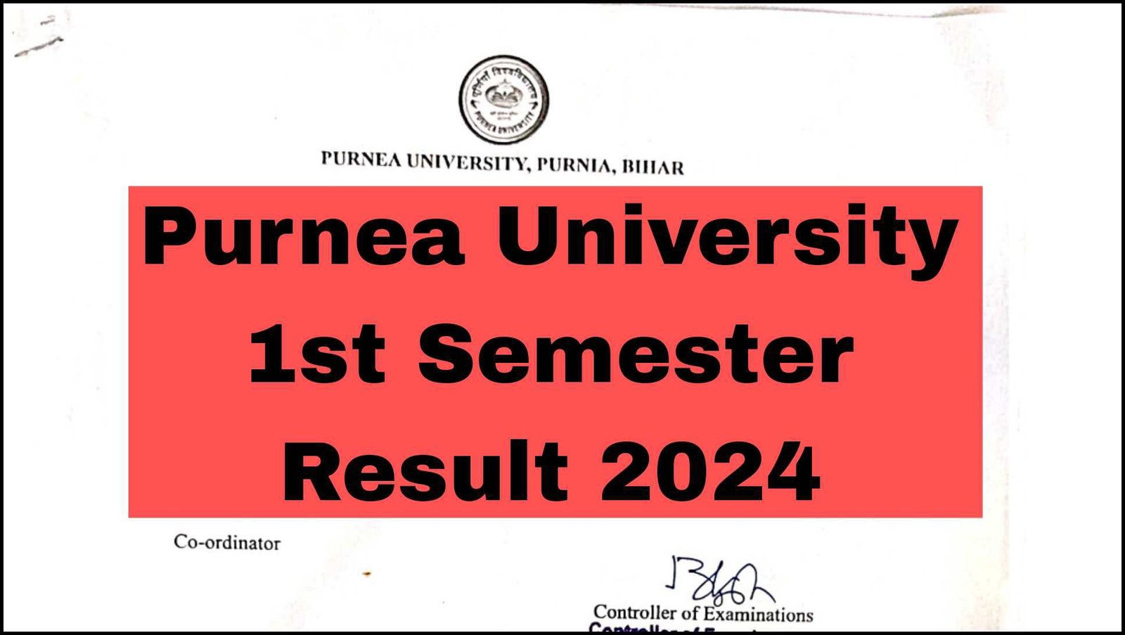 Purnea University Part 1 Result 2023-27