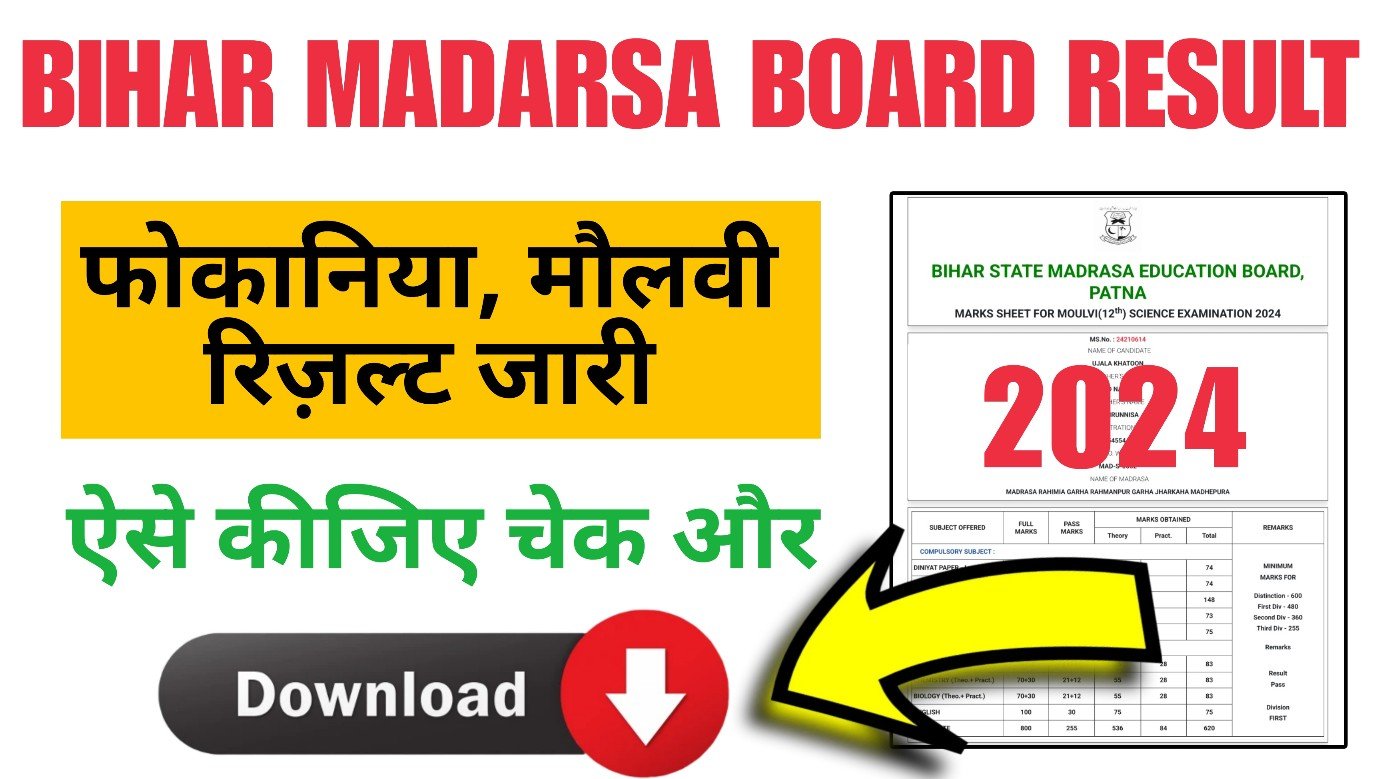 Bihar Madarsa Board Result 2024