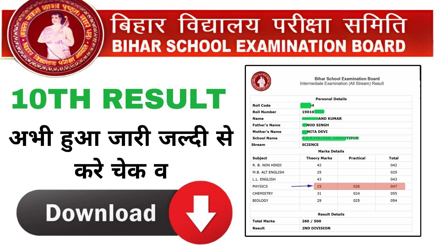 Bihar Board Matric Result 2024