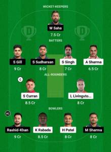 PBKS VS GT Dream 11 PredIction In Hindi