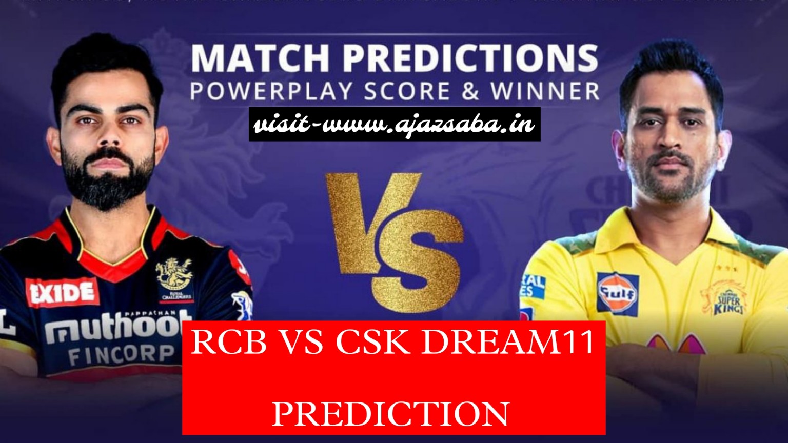 RCB Vs Csk Dream 11 Prediction Hindi