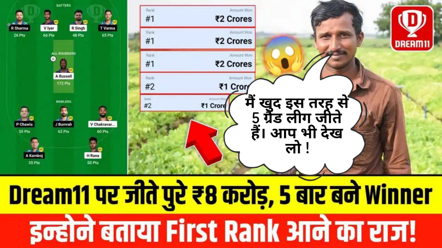 Dream11 First Rank Winner