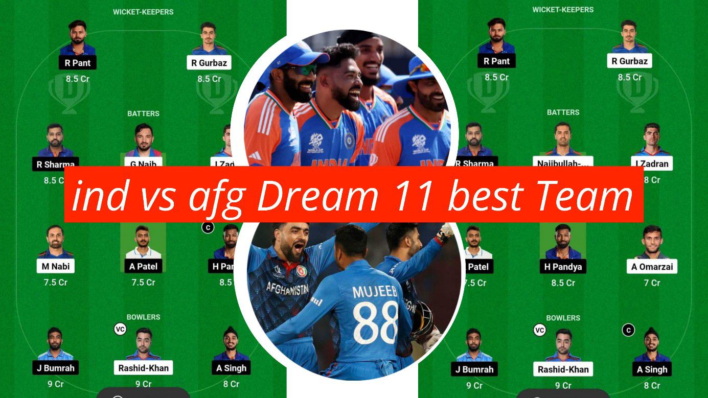 IND VS AFG Dream11 Best Team