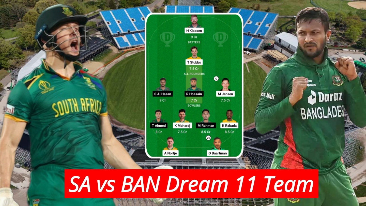 SA vs BAN Dream 11 Team