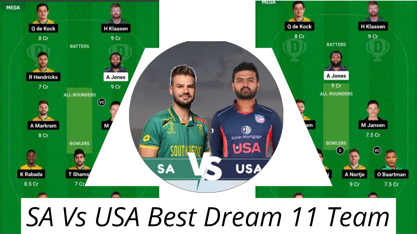 South Africa Vs America Best Dream11 Team