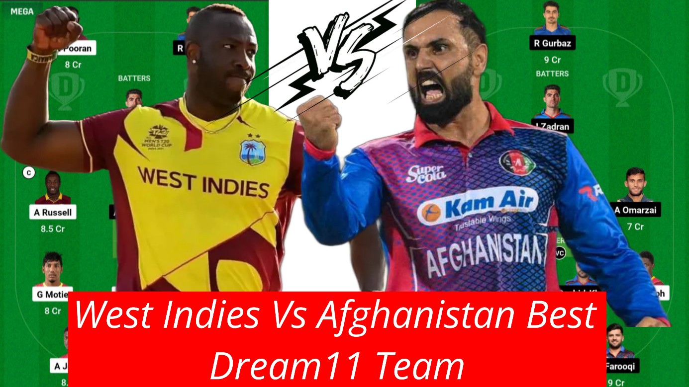 West Indies Vs Afghanistan Dream11 Best Team