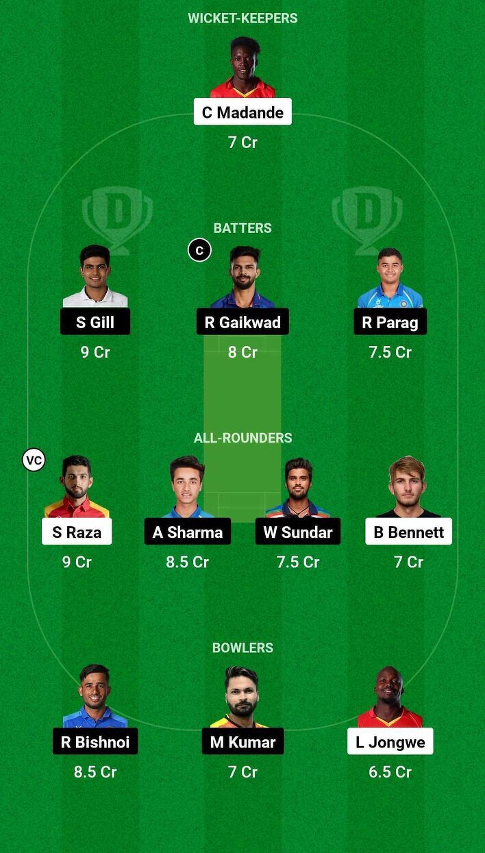 ZIM vs IND Dream11 Prediction