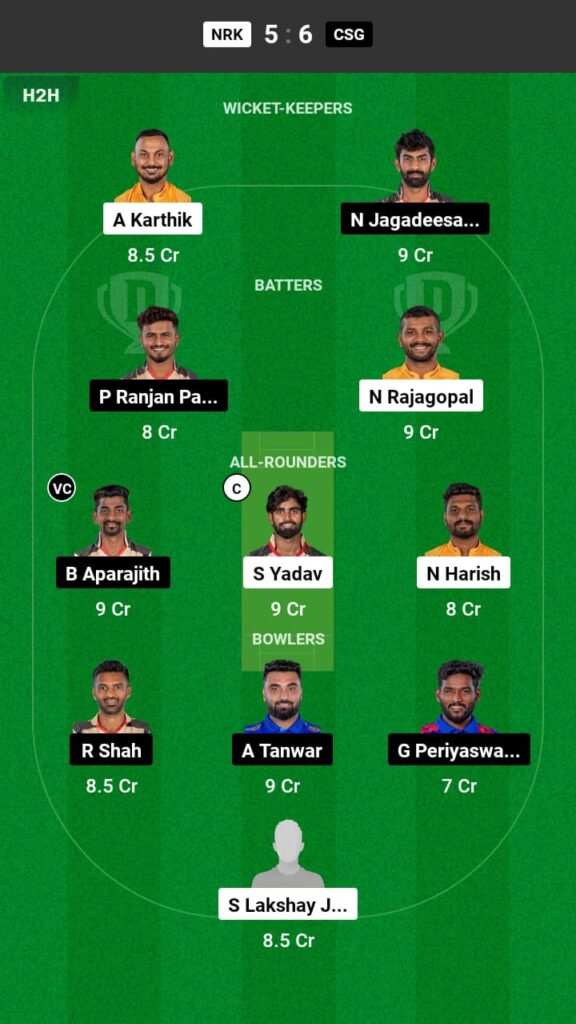 NRK vs CSG Dream11 Prediction in Hindi