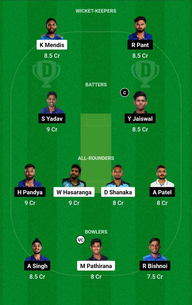 Dream11 today team selection list