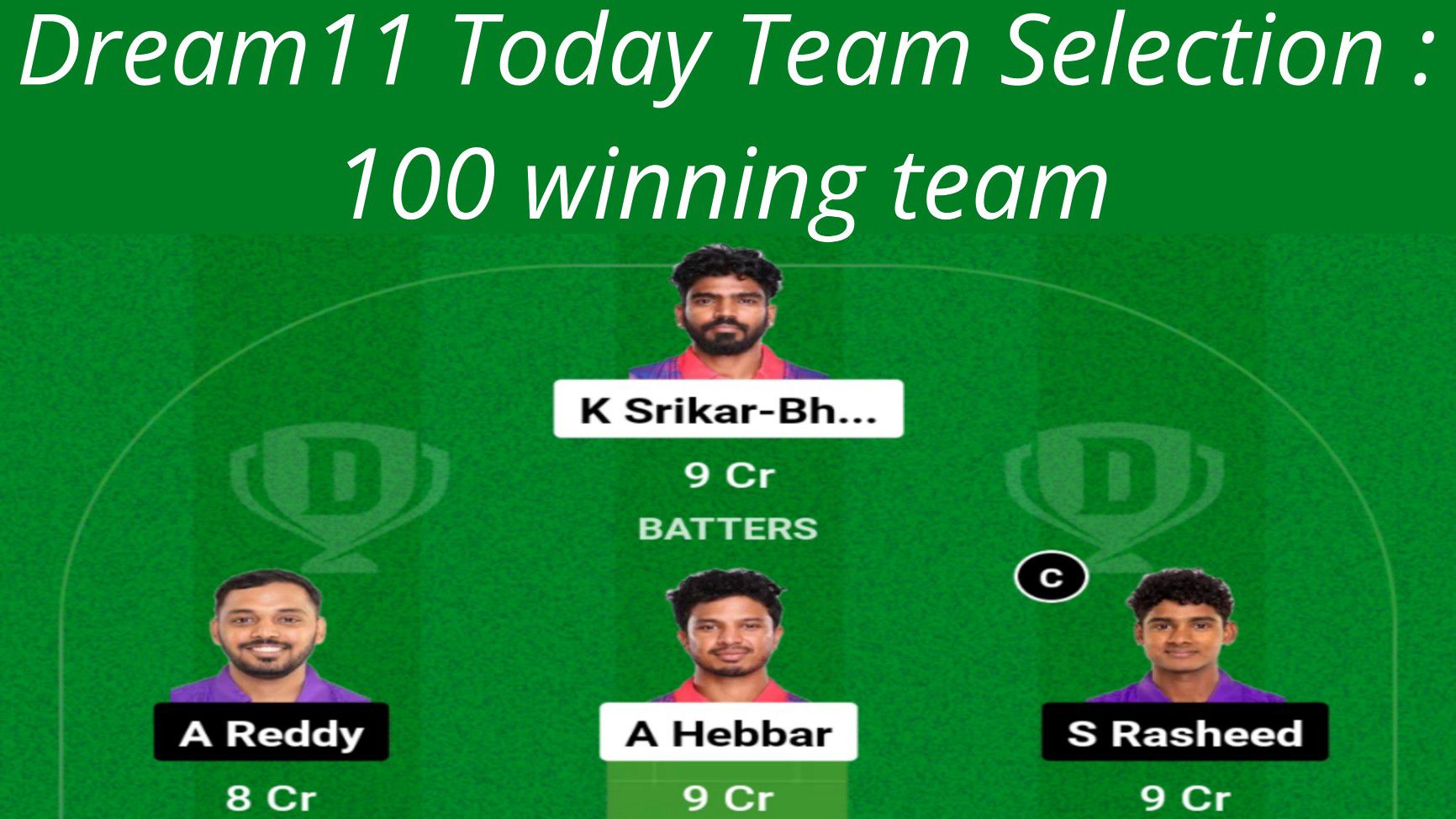 Dream11 today team selection list