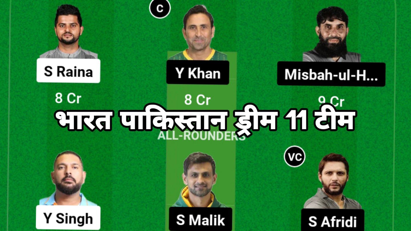 IND C Vs Pak C Dream 11 Team