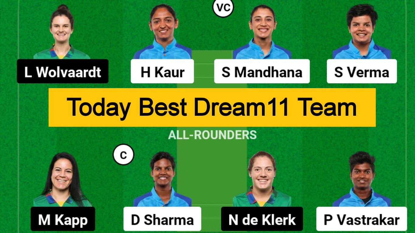 IND-W vs SA-W Dream11 Prediction Team